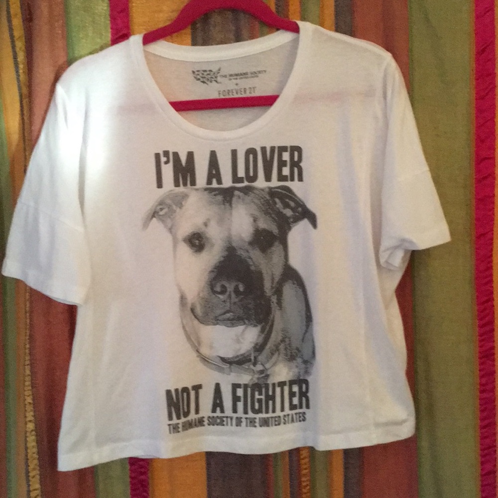 Pitbull advocate crop top
